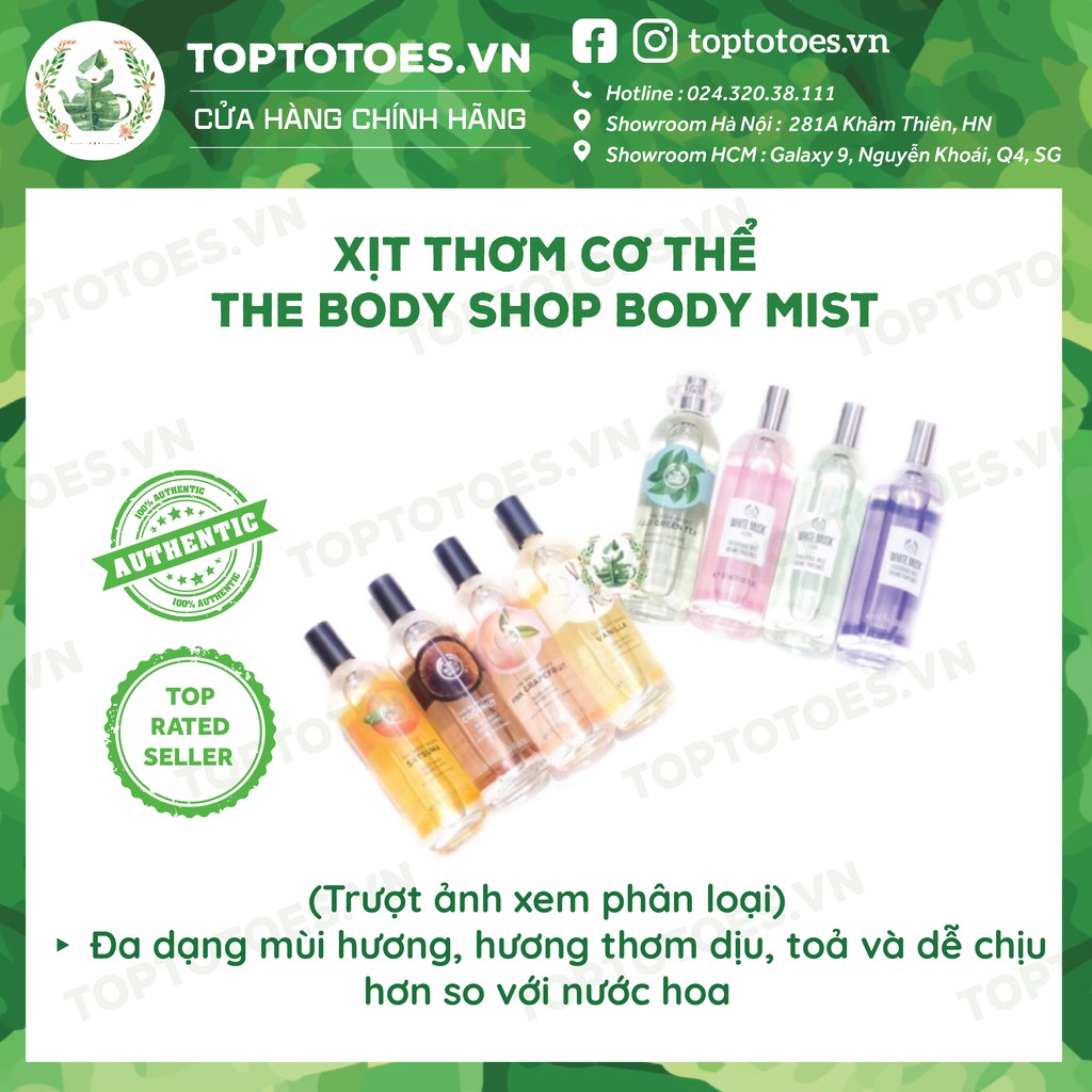 Xịt thơm cơ thể The Body Shop Body Fragrance Mist | Thế Giới Skin Care