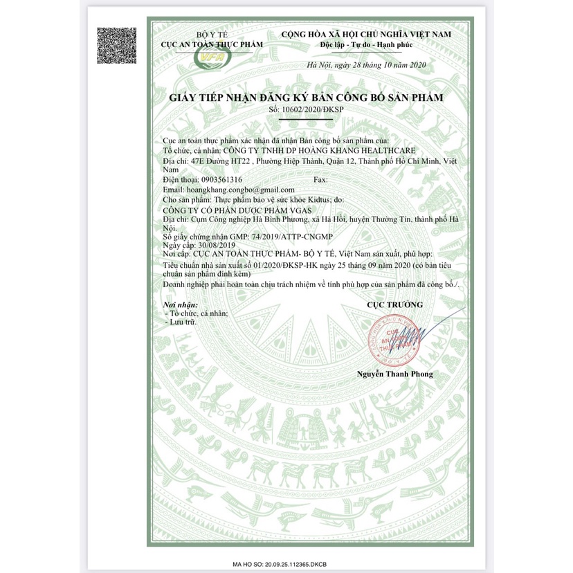 SIRO HO KIDTUS Chai 100ml