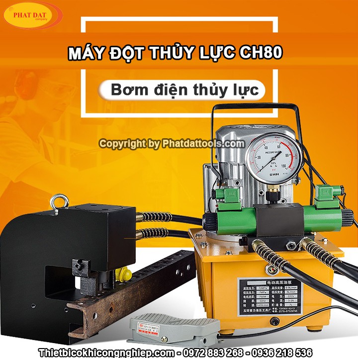 Máy đột lỗ thủy lực CH80
