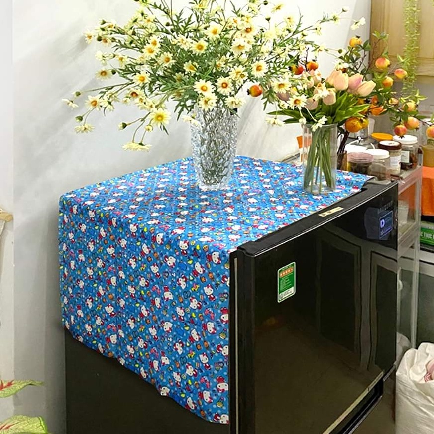 Tấm phủ tủ lạnh VẢI DÀY có túi 2 bên,vải chống thấm nước,chống bụi bẩn LOẠI TỐT
