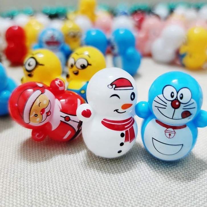 Lật đật squid game mini đồ chơi lật đật mini doraemon cho bé cute dễ thương giá rẻ pikachu, trò chơi con mực, minion