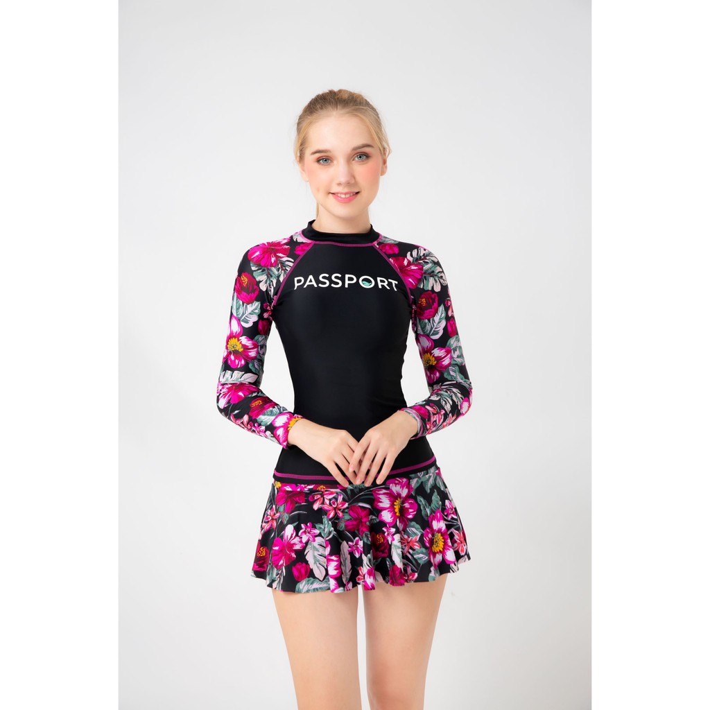 BIKINI PASSPORT - Đồ bơi áo tắm Hai mảnh tay dài, váy - Floral BS358_FLO
