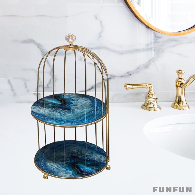 Giá Kim Loại Để Đồ Trang Điểm / Nước Hoa / Mỹ Phẩm / Phòng Ngủ / Nhà Bếp