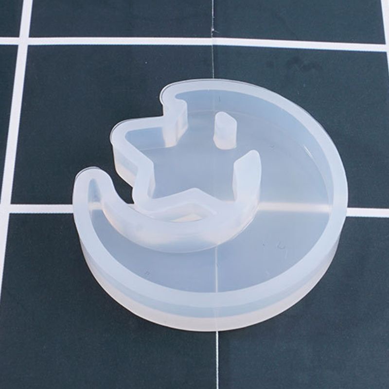 Khuôn Silicone Làm Mặt Dây Chuyền Hình Trái Tim Ngôi Sao Mặt Trăng