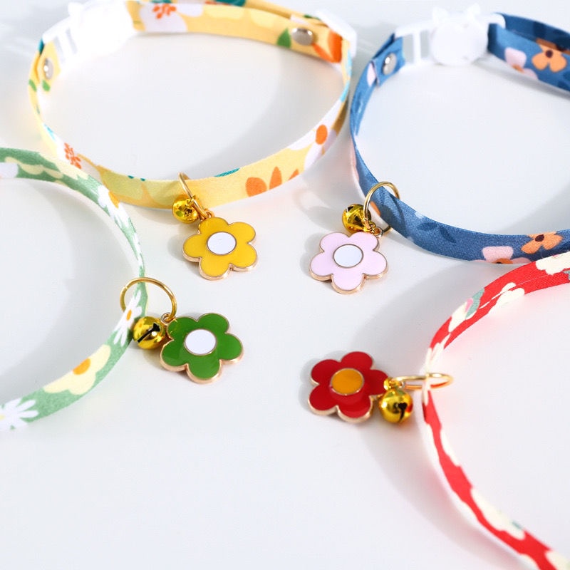 Vòng cổ Chó Mèo chuông lục lạc kèm Charm Cute| Vòng đeo cổ Thú cưng dễ thương| Vòng cổ lục lạc chó mèo - Laila Petshop