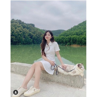 Đầm váy cổ polo  phong cách năng động - Polo Dress