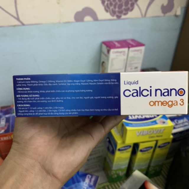 Calci Nano Omega 3 Hỗ trợ sức khoẻ xương khớp, phát triển chiều cao, ngừa loãng xương