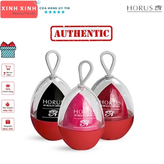 Combo 3 mút trang điểm horus đỏ - đen - hồng 3d beauty sponge