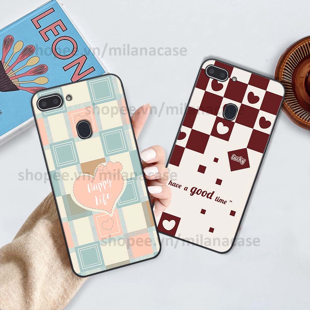 Ốp Realme 1 / 2 caro họa tiết nhiều màu sắc siêu đẹp thời trang cá tính