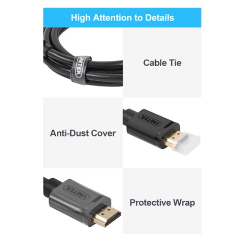 Cáp HDMI Unitek 5m Y-C140 - hỗ trợ 4K Ultra HD và 3D