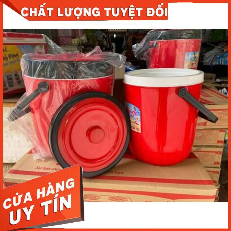 Thùng đá (phích đá) tròn giữ nhiệt 3l Việt Nhật - Chất lượng tốt, giá siêu rẻ- siêu bền