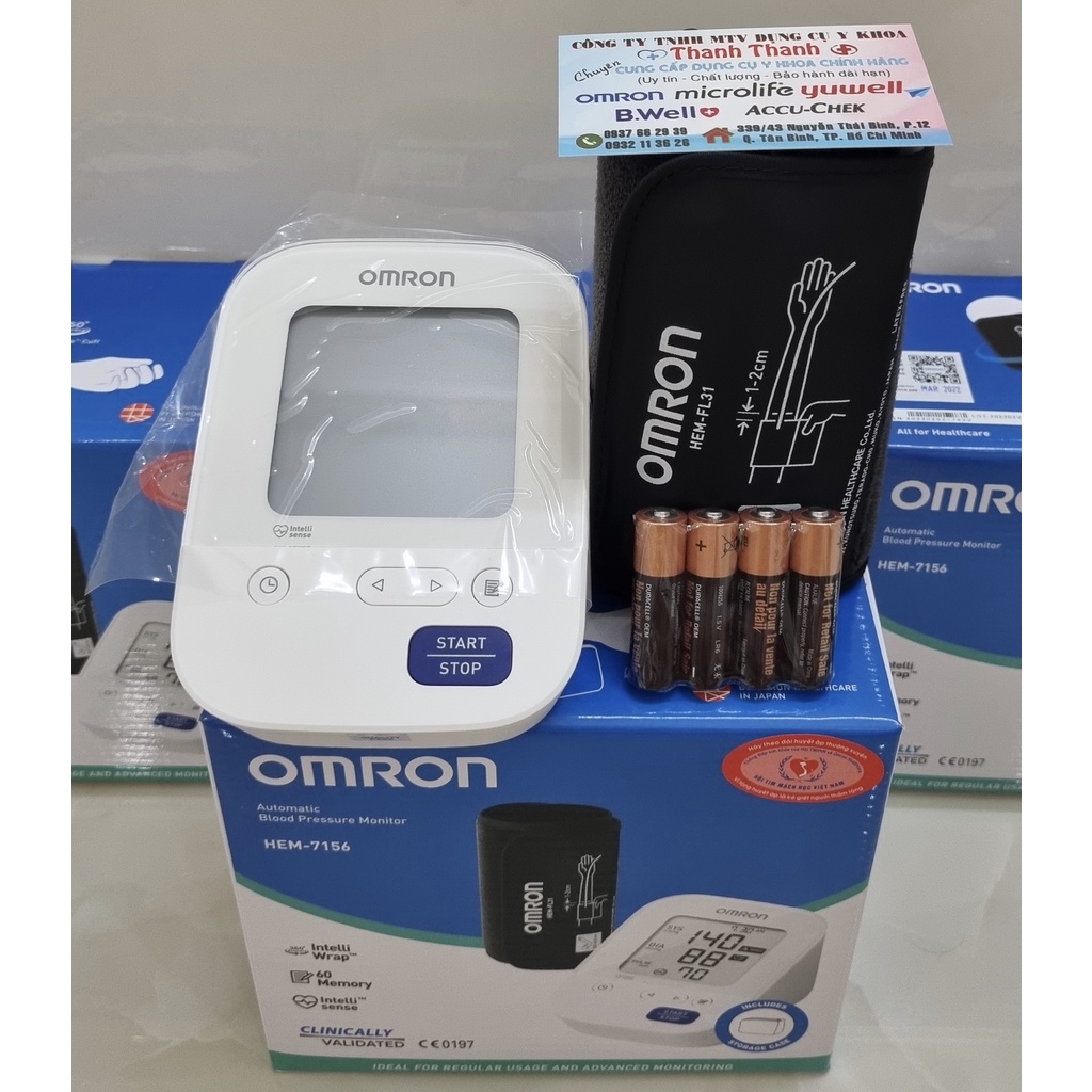 Máy đo huyết áp bắp tay Omron HEM 7156 - Bảo hành 5 năm