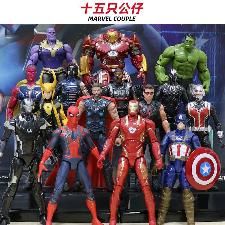 Bán trước▼Iron Man Mô hình Anime làm bằng tay Spiderman Doll Đồ chơi trẻ em Quà tặng sinh nhật cho Bé trai 6 tuổi