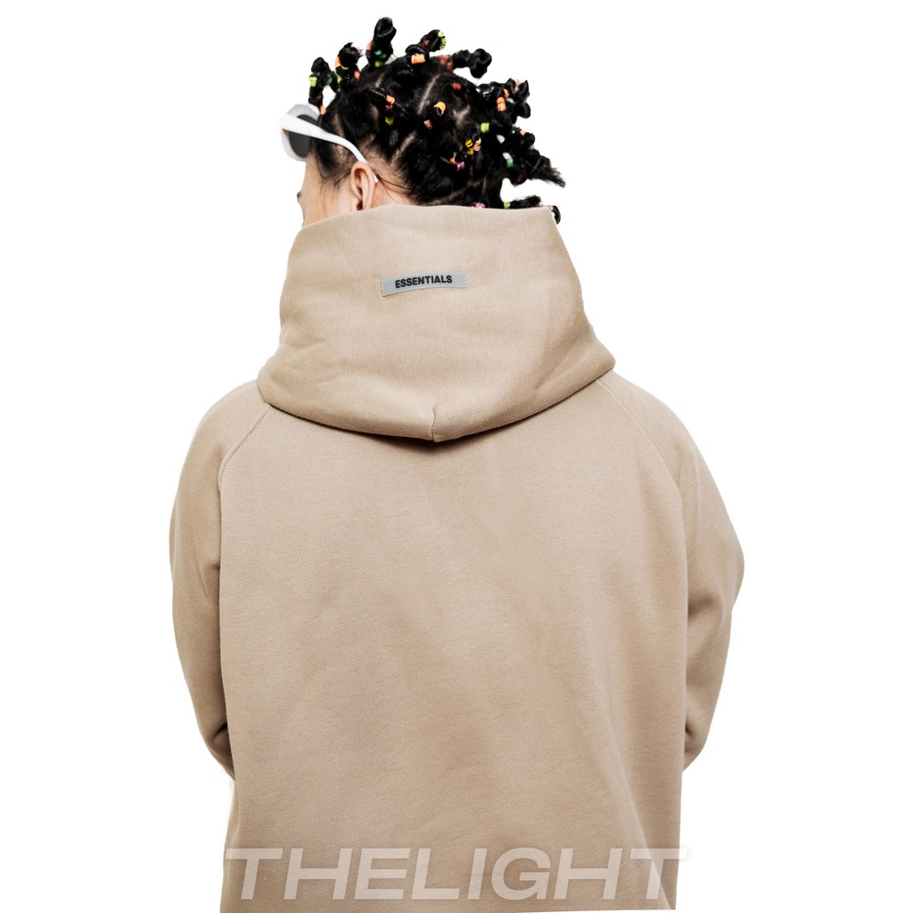 Áo hoodie FEAR OF GOD FOG ESSENTIALS SS20 dài tay unisex TLS oversize chất liệu Nỉ Bông form rộng