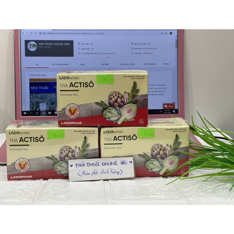 Trà Artiso mát gan thanh lọc đẹp da thư giãn mẫu mới