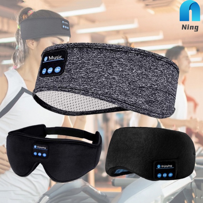 Ning Băng Đô Thể Thao Tích Hợp Bịt Mắt Tích Hợp Tai Nghe Bluetooth Không Dây Tiện Dụng