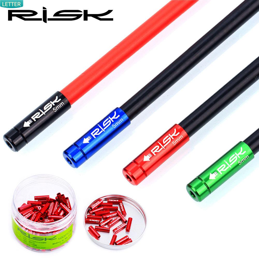 10 Nắp Bịt Dây Cáp Xe Đạp Chống Bụi Bằng Hợp Kim Nhôm 5mm 5mm Chất Lượng Cao