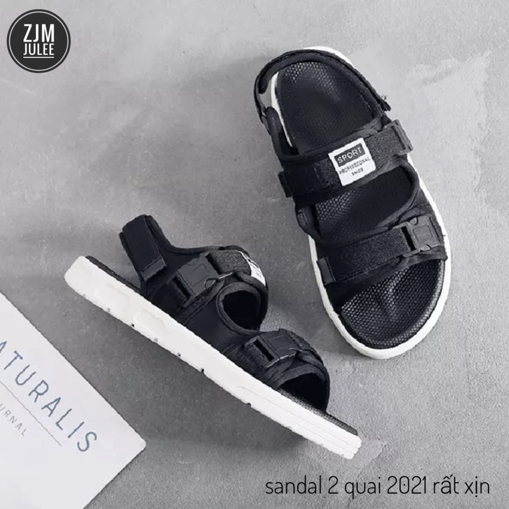 Giày sandal sinh viên 2021 (2 quai - khóa khuy) - HÀNG XỊN GIÁ GỐC