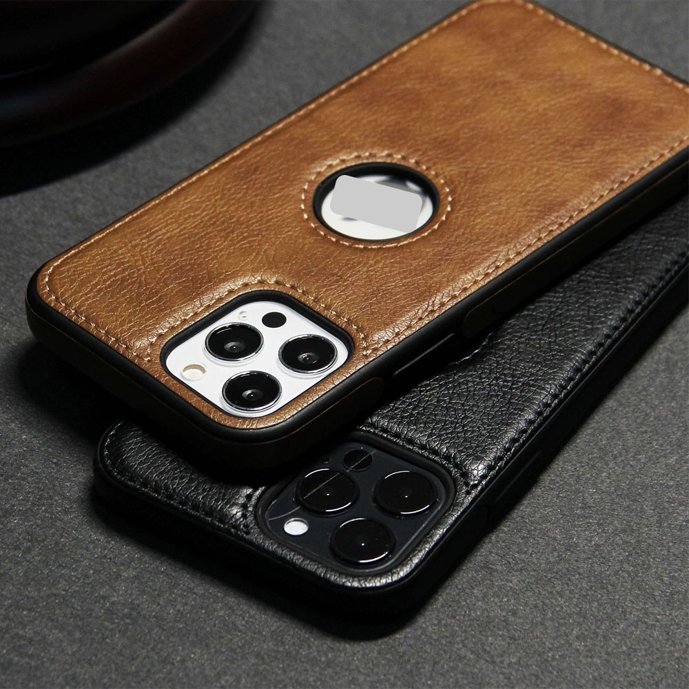 Ốp da IPhon 13/12/11 Pro/Pro max, Ip X/Xs max, IP 7/8 Plus...Da bò thật chống bám vân tay