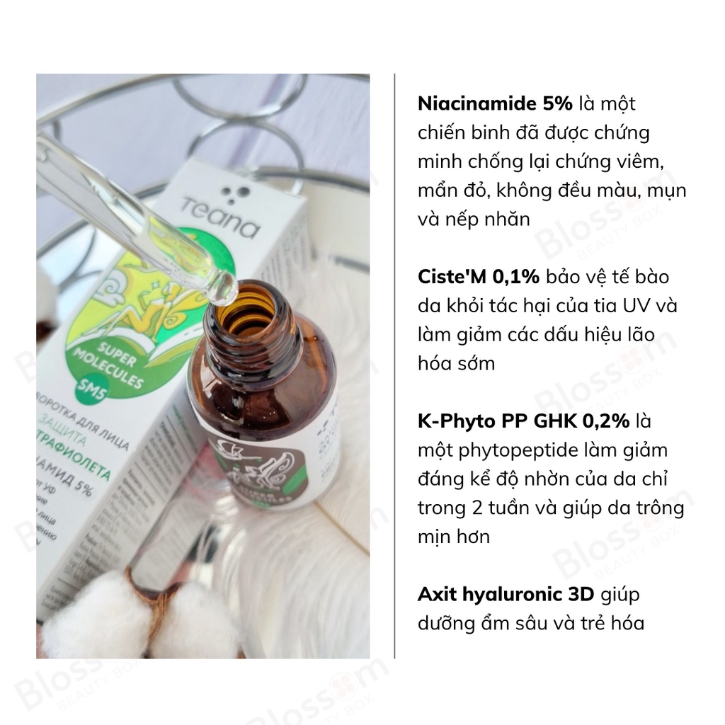 Serum SM5 Teana 5% Niacinamide da dầu mụn 30ml