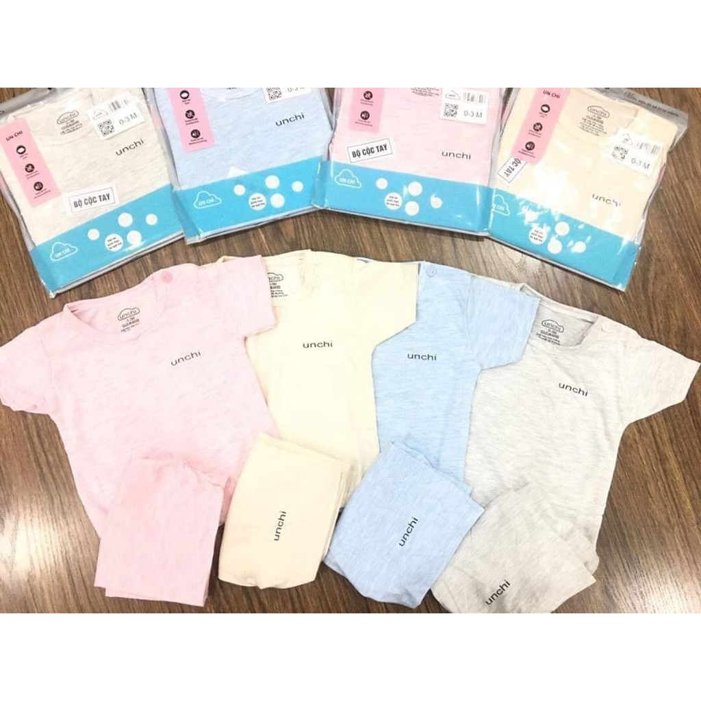 BỘ THUN COTTON MỀM, MÁT CHO BÉ SƠ SINH (6 -14 KG)