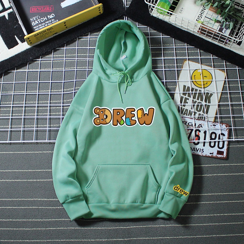ÁO KHOÁC HOODIE IN HÌNH DRE.W CHỮ NÂU,👚FREESHIP👚, VẢI NỈ DÀY CAO CẤP,1993CLOTHING