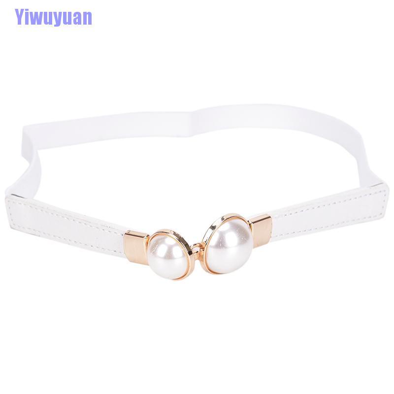 Thắt Lưng Co Giãn Đính Ngọc Trai Giả