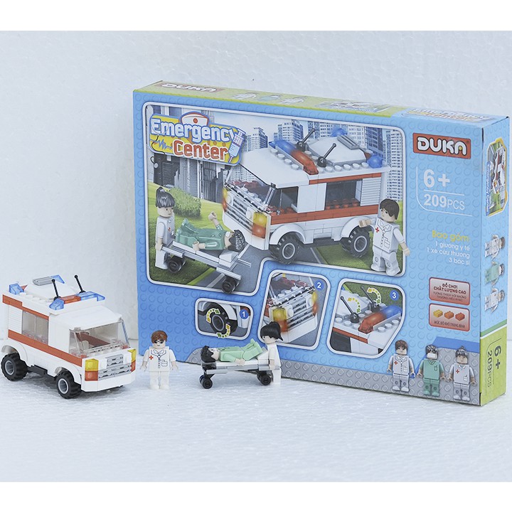 Đồ Chơi Lego Xếp Hình Xe Cứu Thương (209 Chi Tiết)