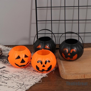 Giỏ kẹo thiết kế hình bí ngô thích hợp cho Halloween