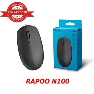 Chuột văn phòng có dây Rapoo N100, hàng chính hãng nam thành phân phối