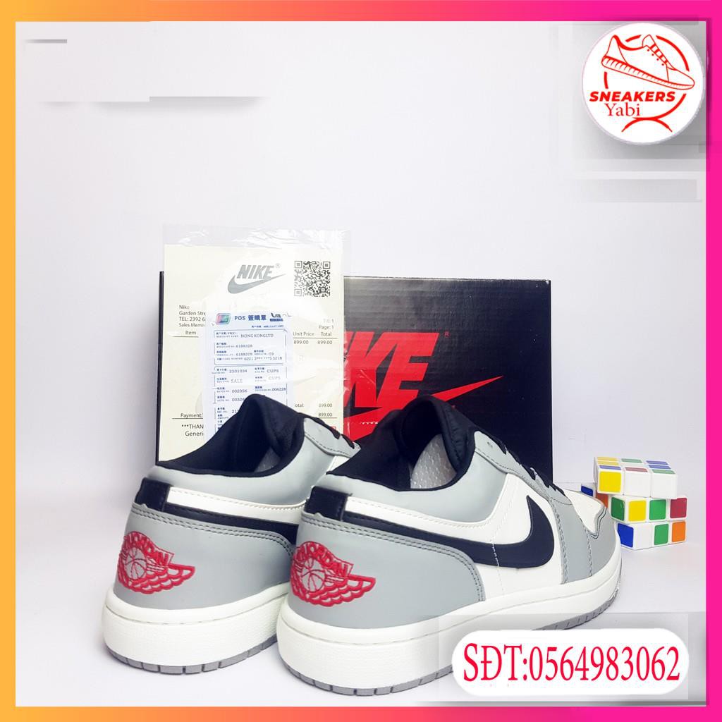 💥FREE SHIP-HÀNG QUẢNG CHÂU💥Giày thể thao sneaker Air Jordan 1 Low JD LIGHT SMOKE GREY full box -Yabi