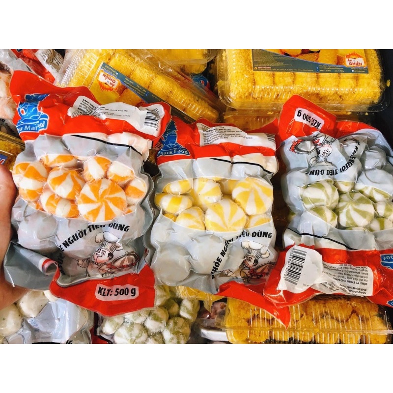 Bánh bao nhân trứng cá Phumark túi 500g/30v (Ship nhanh HCM) | BigBuy360 - bigbuy360.vn