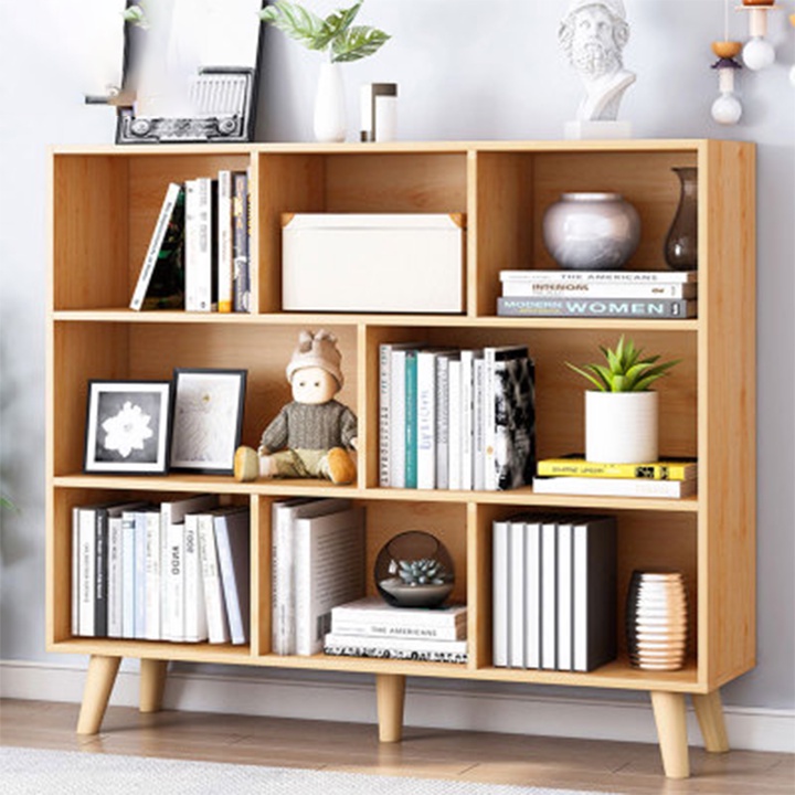 Kệ Sách Gỗ Hiện Đại Nhiều Ngăn - Tủ Sách Cho Bé - Tủ Kệ Để Đồ Decor Trang Trí Phòng Đẹp