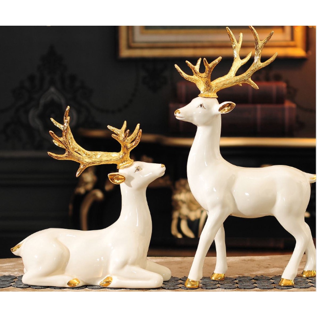 Tỳ hưu trang trí . Bộ tỳ hưu bằng men sứ cao cấp . bộ tỳ hưu CERAMICS phong cách châu âu sang trọng cho gia đình bạn .