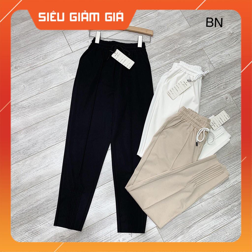 [FreeShip – Xả kho] Quần baggy nữ kaki bo gấu xếp li siêu xinh | BigBuy360 - bigbuy360.vn