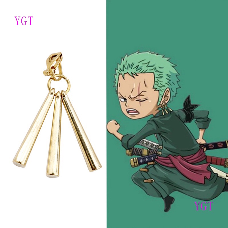 YGT Bông tai kẹp hình nhân vật Roronoa Zoro trong phim hoạt hình One Piece