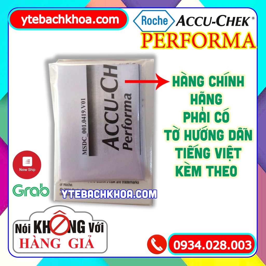 QUE THỬ ĐƯỜNG ACCUCHEK PERFORMA (50 QUE) HÀNG CHÍNH HÃNG