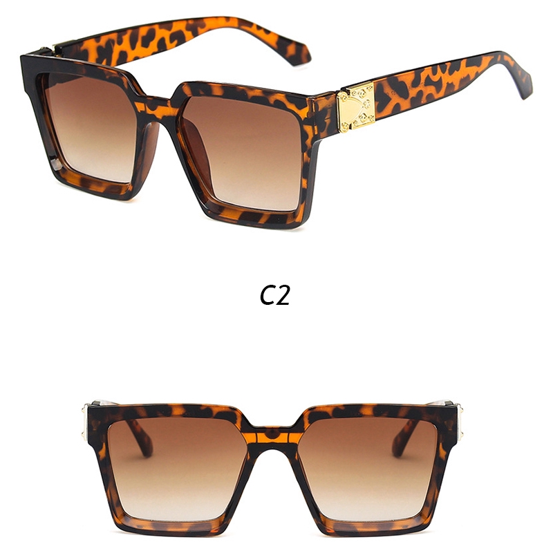 Kính Mát Gọng Vuông Chống Tia UV Thời Trang Dành Cho Nam Nữ