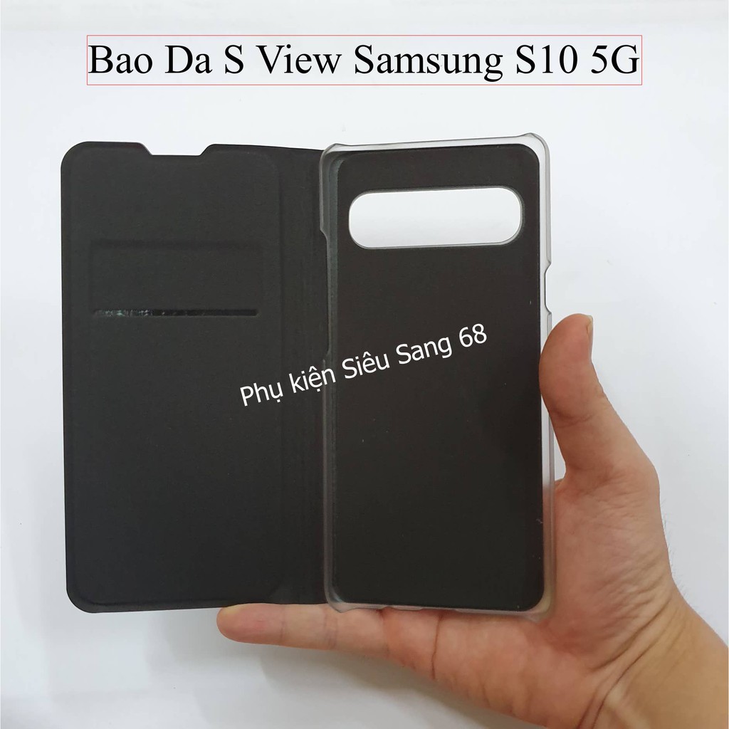 [Mã ELFLASH5 giảm 20K đơn 50K] Samsung S10 5G| Bao Da S View Samsung Glaxy S10 5G - Pk68 | BigBuy360 - bigbuy360.vn
