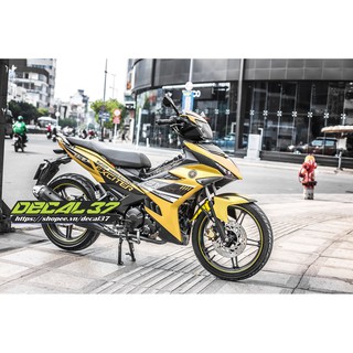 Tem Trùm Exciter 150 Vàng đen đơn giản