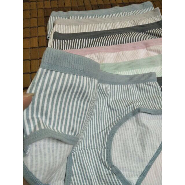 Quần Lót Cotton Tăm Phối Kẻ Siêu Đẹp 031-