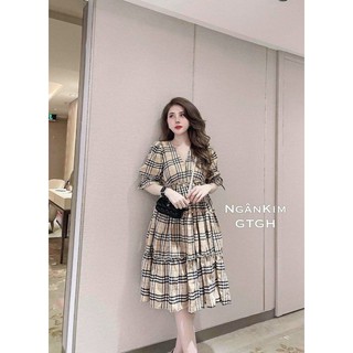 Đầm bầu suông bbr cổ tim dễ thương