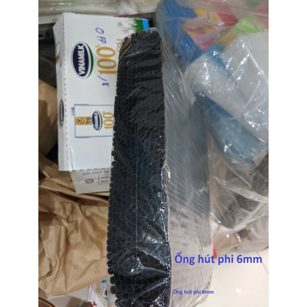 Bịch 500gr Ống Hút Nhựa Thẳng Nhiều Màu Phi 6 - phi 8 - Phi 12 Dùng Cho Cafe, Sinh Tố, Hút Trân Châu Loại Tốt