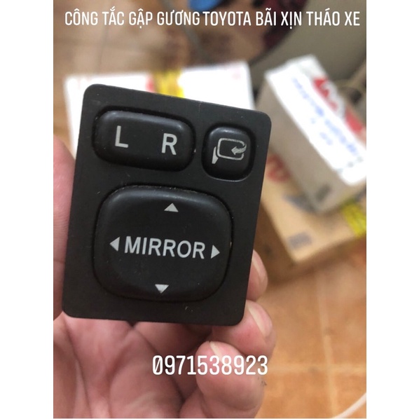Công tắc gập gương tự động và chỉnh mặt gương TOYOTA VIOS xịn tháo xe