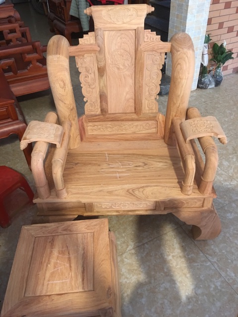Bộ bàn ghế Tần Thuỷ Hoàng gỗ gõ đỏ mộc