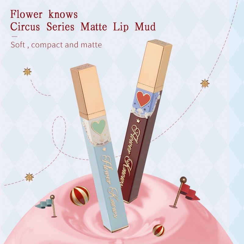 Flower Knows Circus Series Lipstick Matte Lip Mud 12 Colors 3.5g | WebRaoVat - webraovat.net.vn