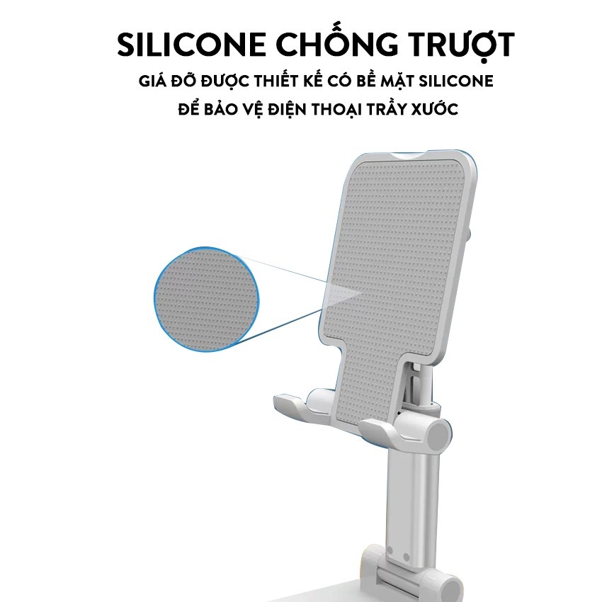 Giá Đỡ Điện Thoại Để Bàn Cao Cấp Có Thể Gấp Gọn - Phone Stand ABS Cao Cấp Phù Hợp Mọi Dòng Điện Thoại, Máy Tính Bảng