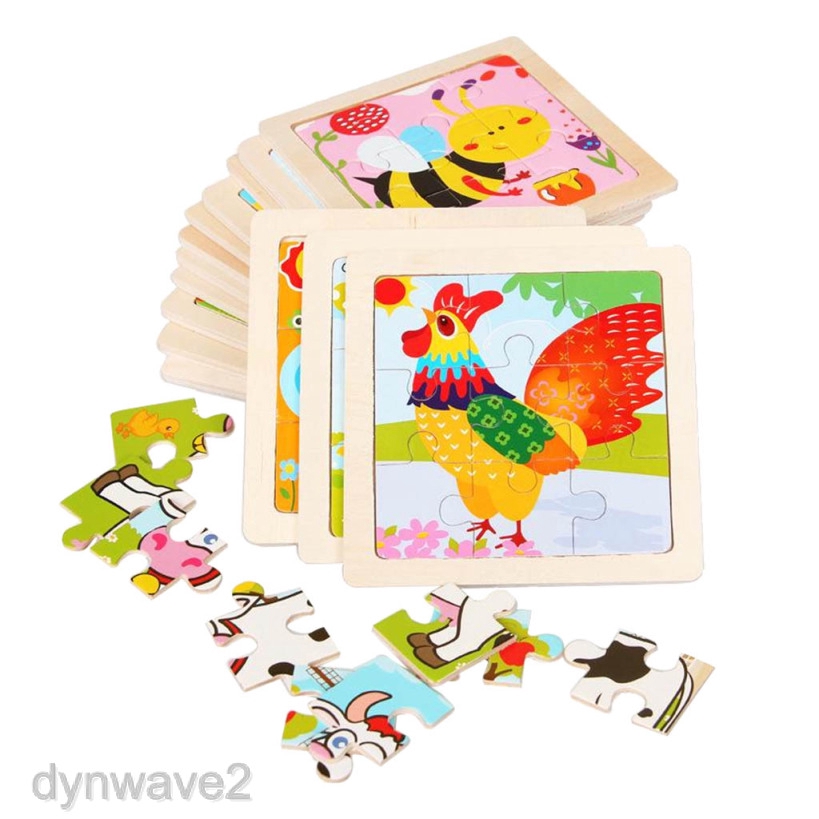 9Pcs Cartoon Animal Puzzle Jigsaw Puzzles for Toddlers Kids 1-3 Years Old – Đồ chơi trẻ em 9Pcs Cartoon Animal Puzzle Jigsaw Puzzles for Toddlers Kids 1-3 Years Old – Đồ chơi trẻ em