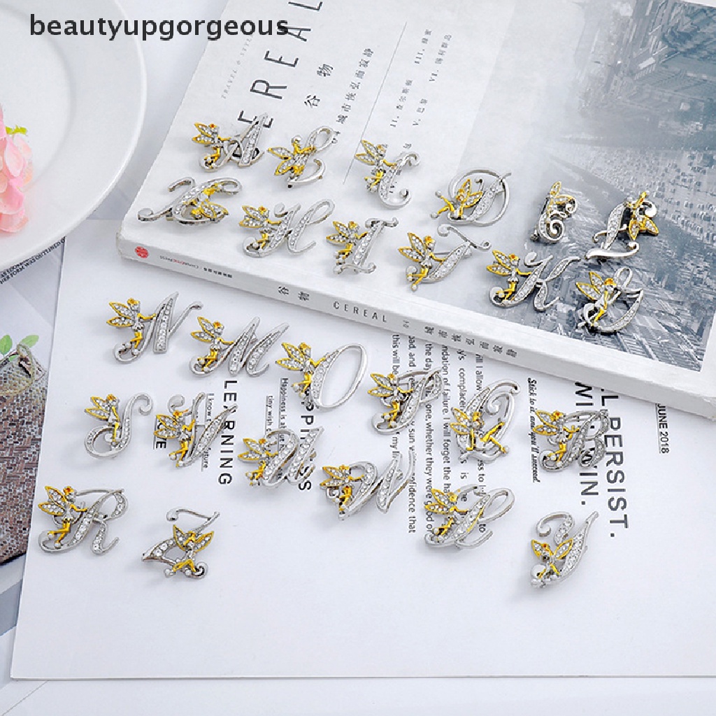 [Beautyupgorgeous] Trâm Cài Áo Hình Thiên Thần Elf Chữ Tiếng Anh Pha Lê Đẹp Mắt