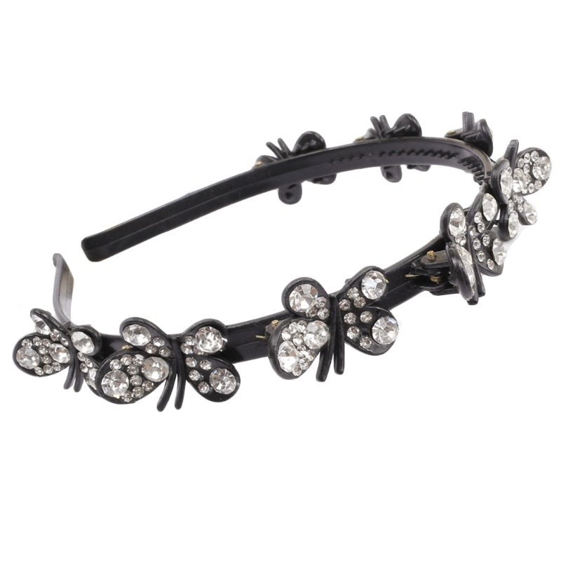 Cài Tóc Hình Bướm Đính Đá Nhiều Màu Sắc Tạo Kiểu Tóc Thời Trang Cho Nữ